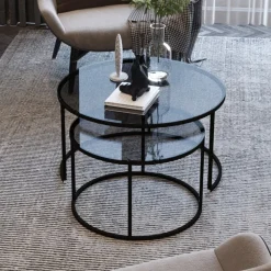 Kyoto satsbord Ø60/80 cm - Svart