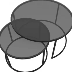 Kyoto satsbord Ø60/80 cm - Svart