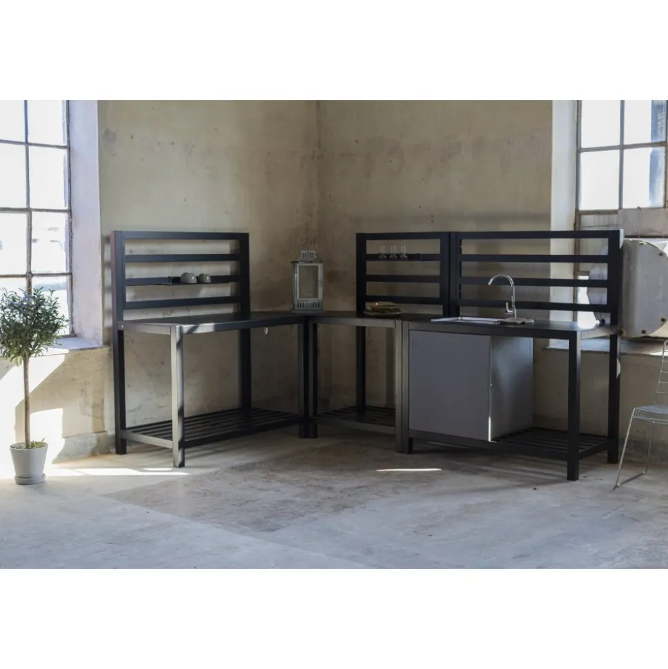 Lackö utekök med vask - 120x60