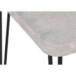 Lagos matbord 120 x 70 cm - Grå/svart
