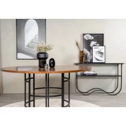 Laholm matbord 140 cm - Brun