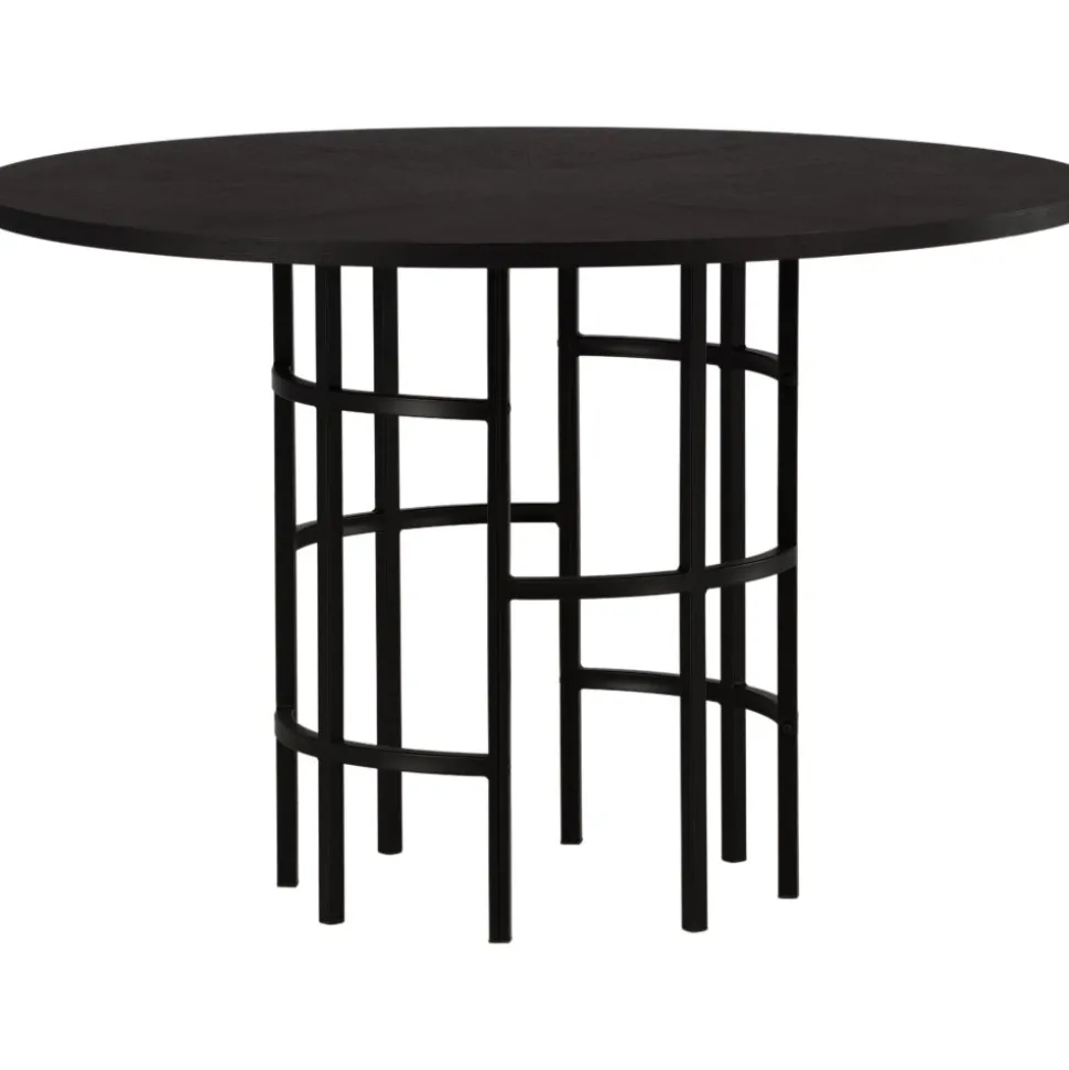 Laholm matbord Ø115 cm - Svart