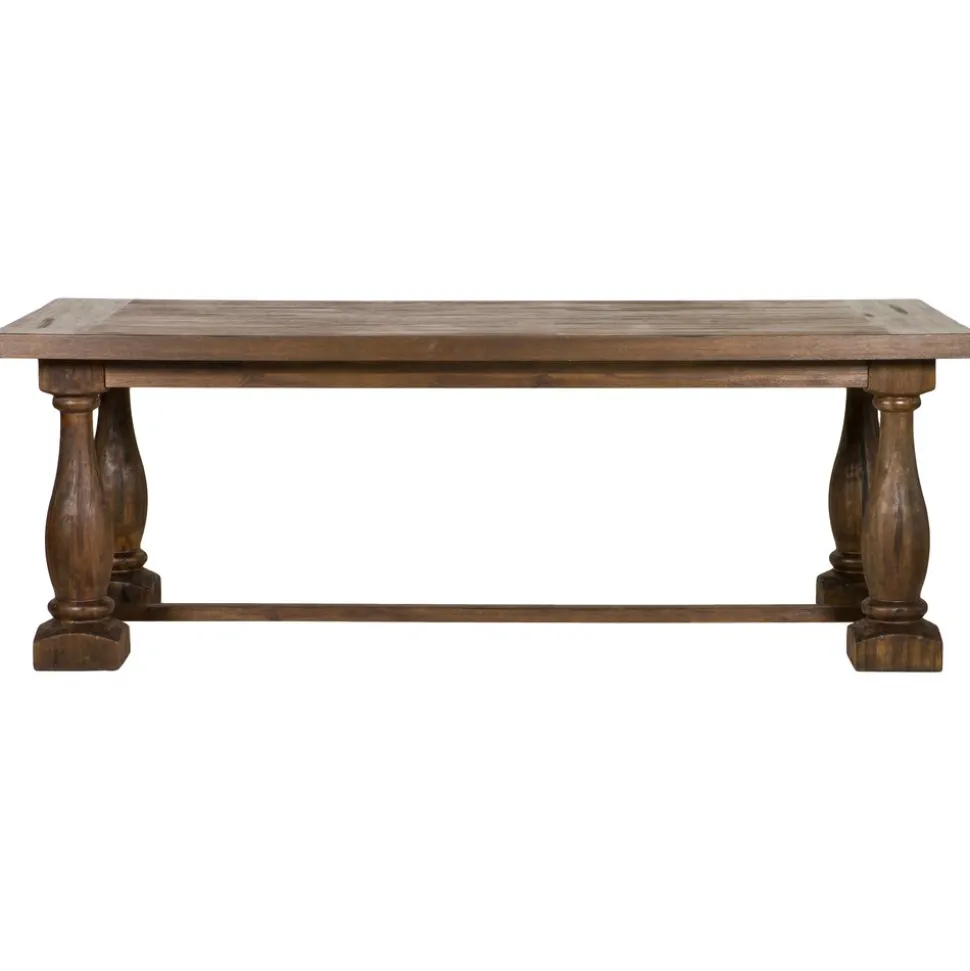 Lamier brunbetsat matbord 220x100 cm - Vintage