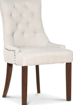 Lamier matgrupp Bord med 4 st Tuva stolar i Beige tyg med rygghandtag