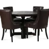 Lamier matgrupp Bord med 4 st Tuva stolar i brun PU