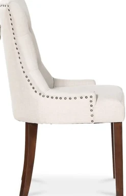 Lamier matgrupp Bord med 4 st Tuva stolar i Beige tyg med rygghandtag + 4.00 x Stolsdyna