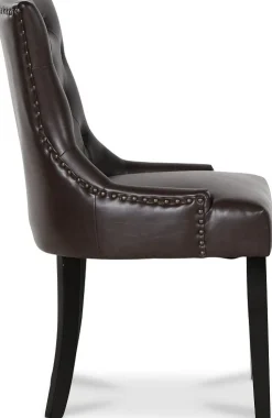 Lamier matgrupp Bord med 4 st Tuva stolar i brun PU + 3.00 x Möbeltassar