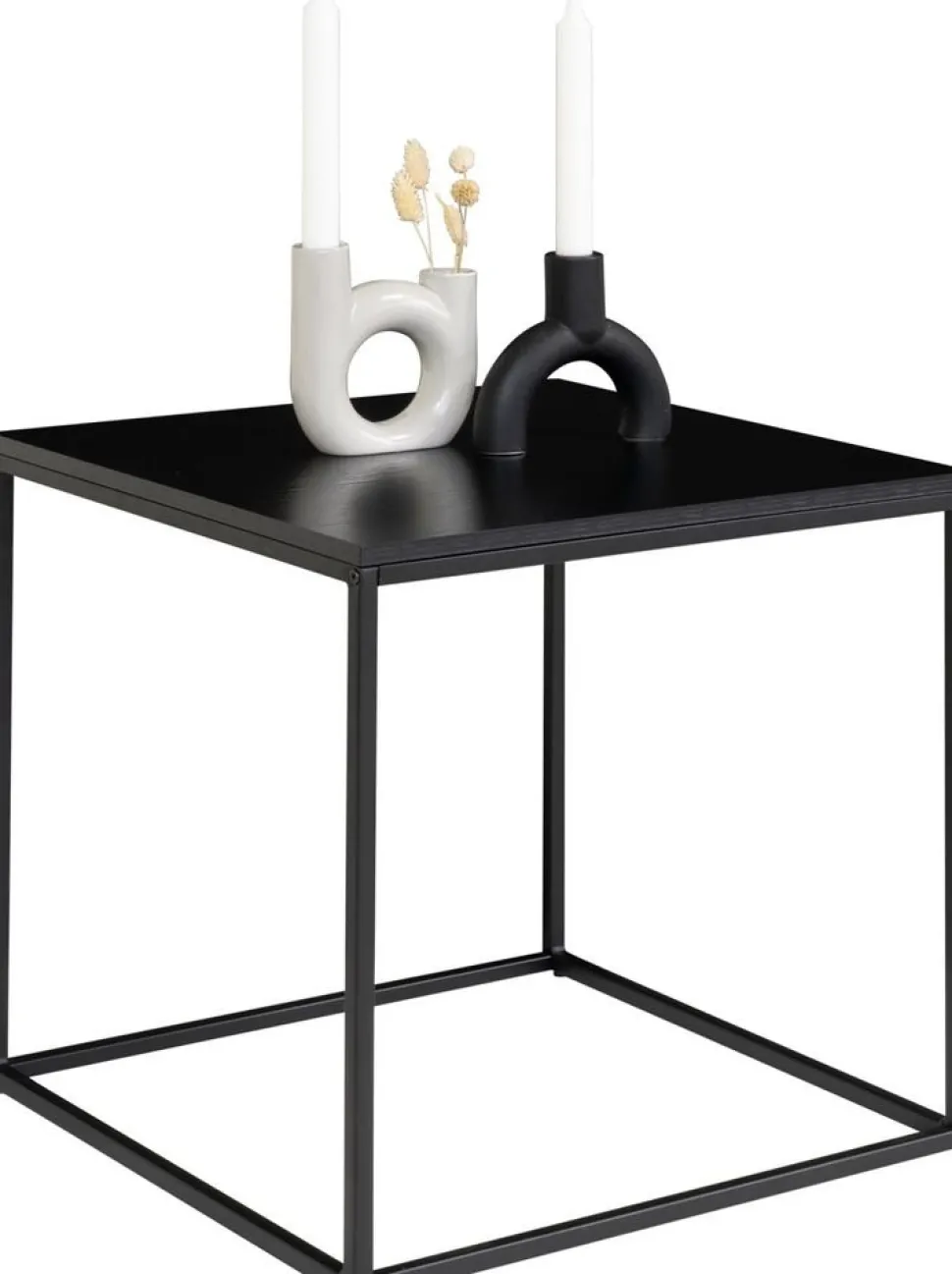 Lampbord 45 x 45 cm - Svart + Fläckborttagare för möbler