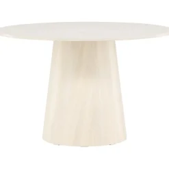 Lanzo runt matbord Ø120 cm - Vitputsad