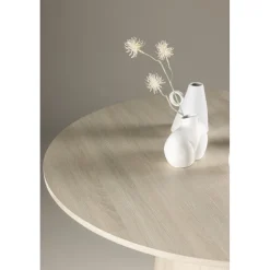 Lanzo runt matbord Ø120 cm - Vitputsad