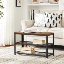 Lasse skohylla 73 cm - Brun/svart