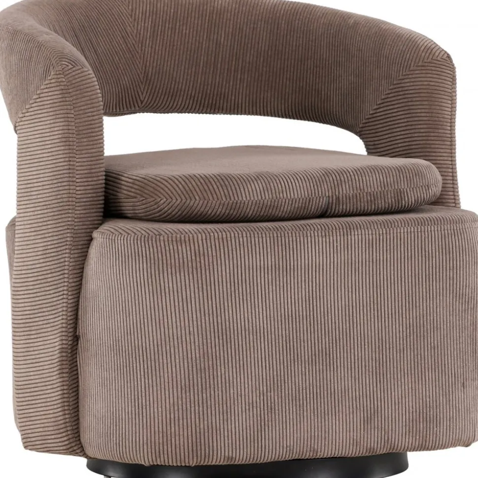 Laurel fåtölj - Brun manchester