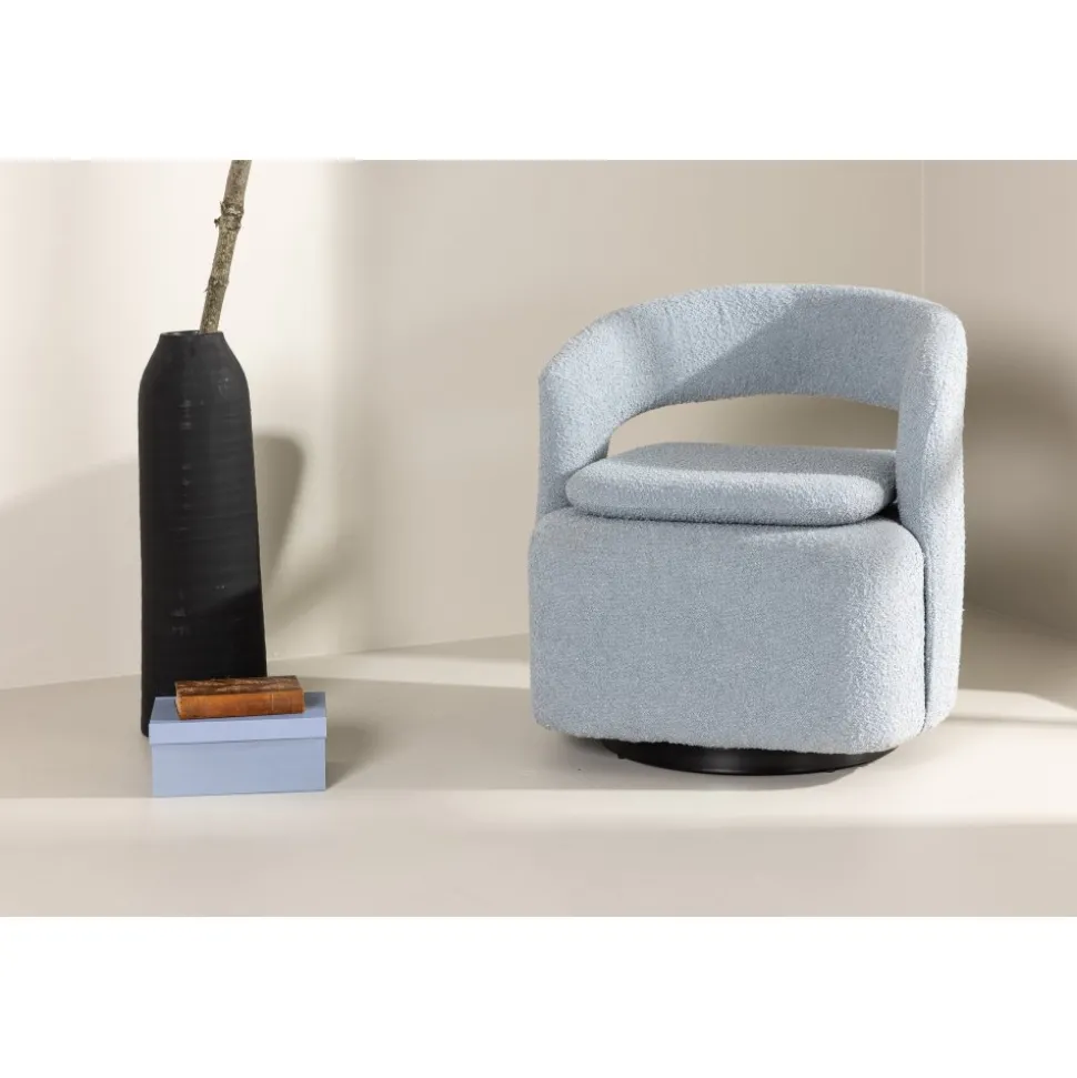 Laurel fåtölj - Ljusblå