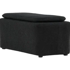 Laurel sittpuff - Svart boucle