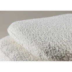 Laurel sittpuff - Vit boucle