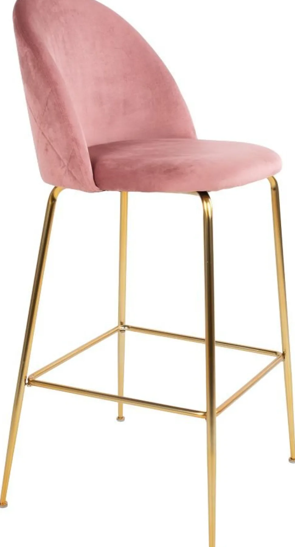 Lausanne Barstol - Rosa/mässing