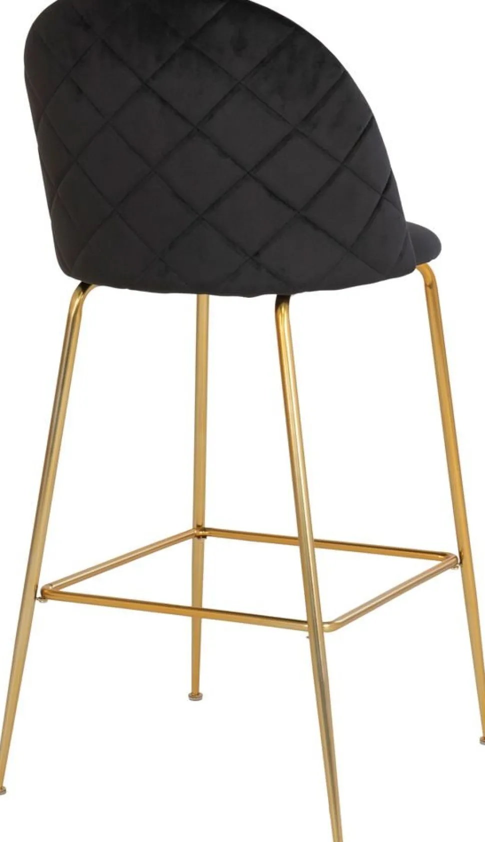Lausanne Barstol - Svart/mässing