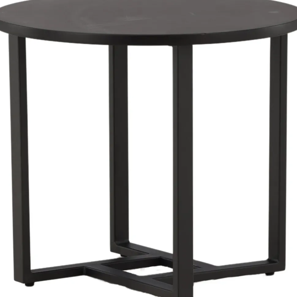 Lawton soffbord Ø50 cm - Svart