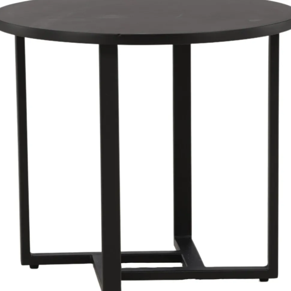 Lawton soffbord Ø50 cm - Svart