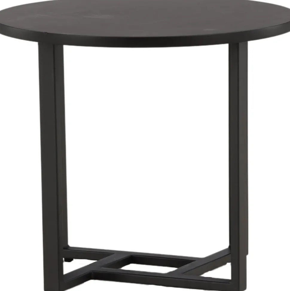 Lawton soffbord Ø50 cm - Svart