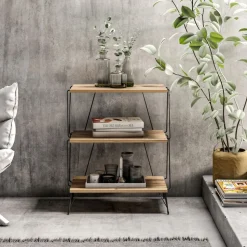 Lazandos sidobord 48 x 31 cm - Furu