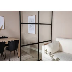 Leif industrivägg 150 x 210 cm - Svart