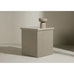 Lenox sidobord 40x40 - Beige