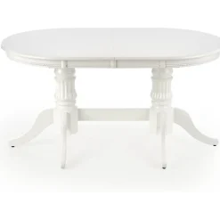 Leonardo förlängningsbart vitt matbord 90x150-190 cm