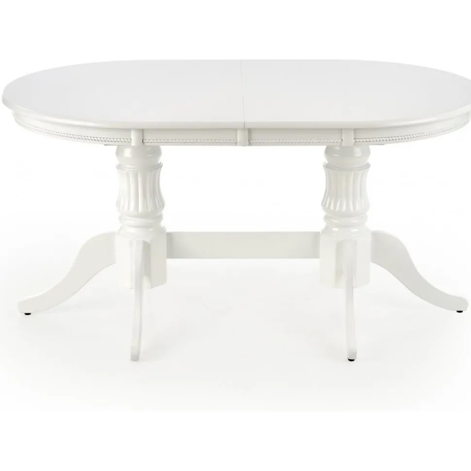 Leonardo förlängningsbart vitt matbord 90x150-190 cm