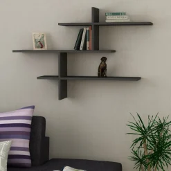 Leono vägghylla - Antracit