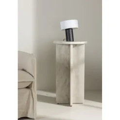 Ålesund sidobord Ø40 cm - Beige