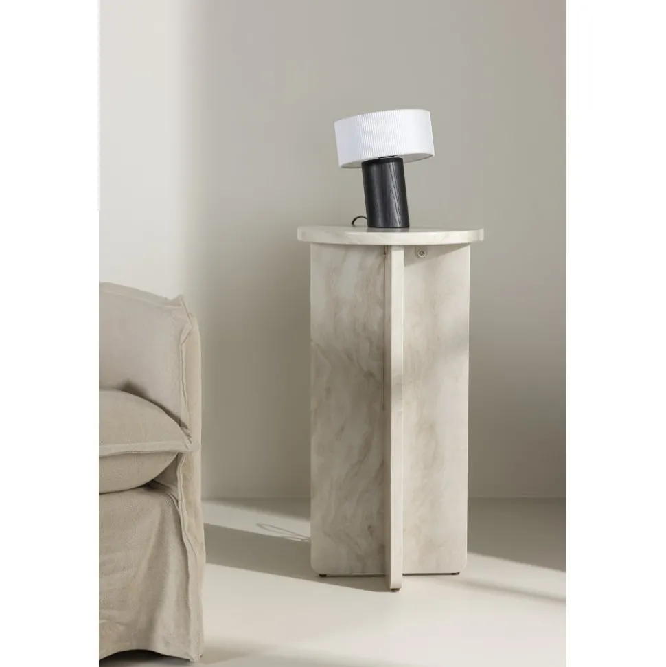 Ålesund sidobord Ø40 cm - Beige