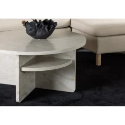 Ålesund soffbord Ø85 cm - Beige