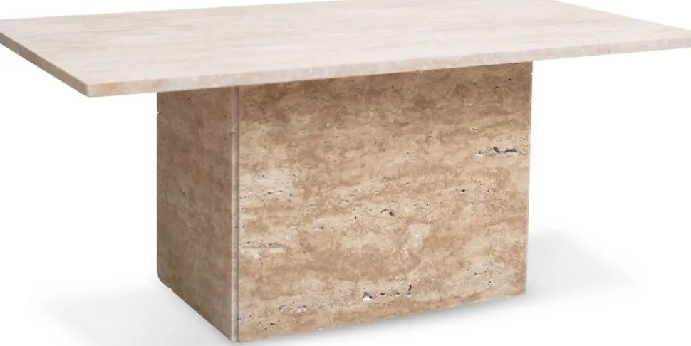 Level soffbord 110x60 cm - Travertin