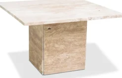 Level soffbord 75x75 cm - Travertin