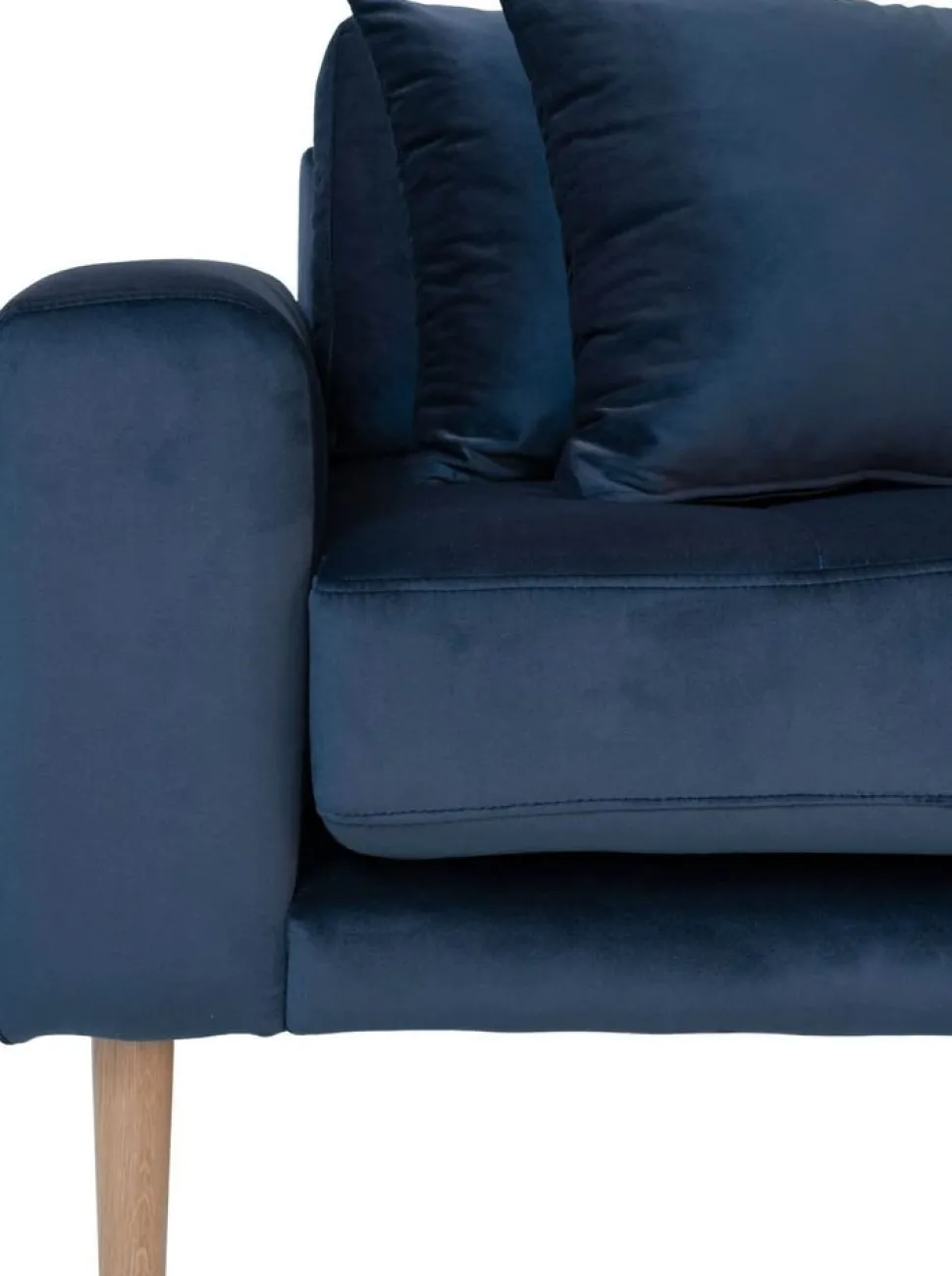 Lido divansoffa höger - Mörkblå sammet