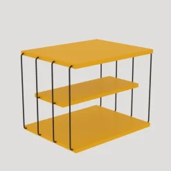 Lifon sidobord 50 x 34 cm - Gul/svart