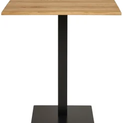 Lignano matbord 70 x 70 cm - Ek/svart