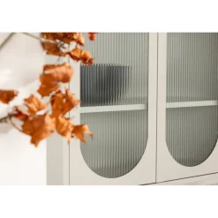 Lima vitrinskåp beige