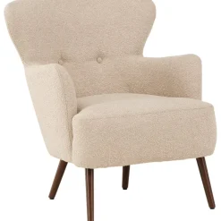 Lincoln fåtölj - Beige bouclè