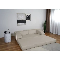 Lincoln 3-sits bäddsoffa i beige manchester