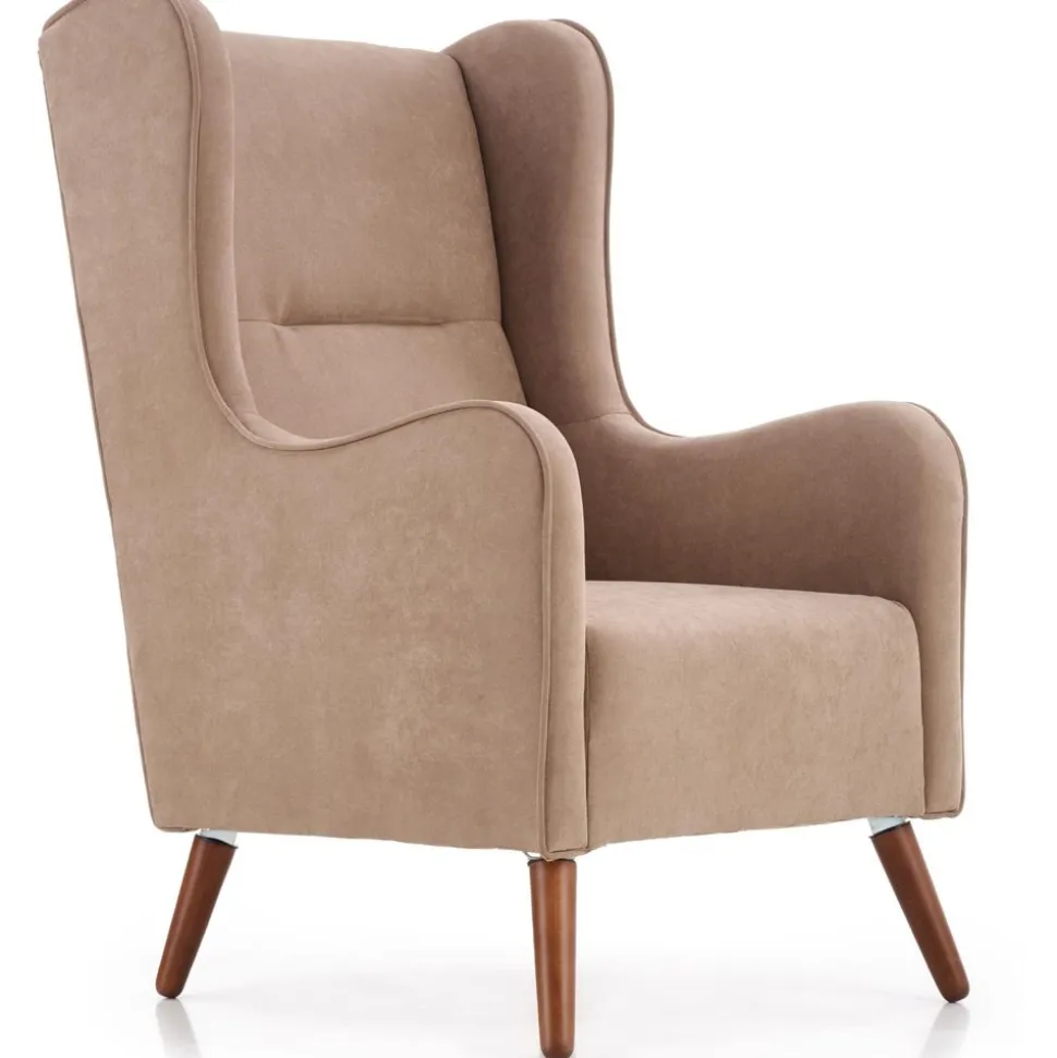 Linsey öronlappsfåtölj - Beige (tyg)