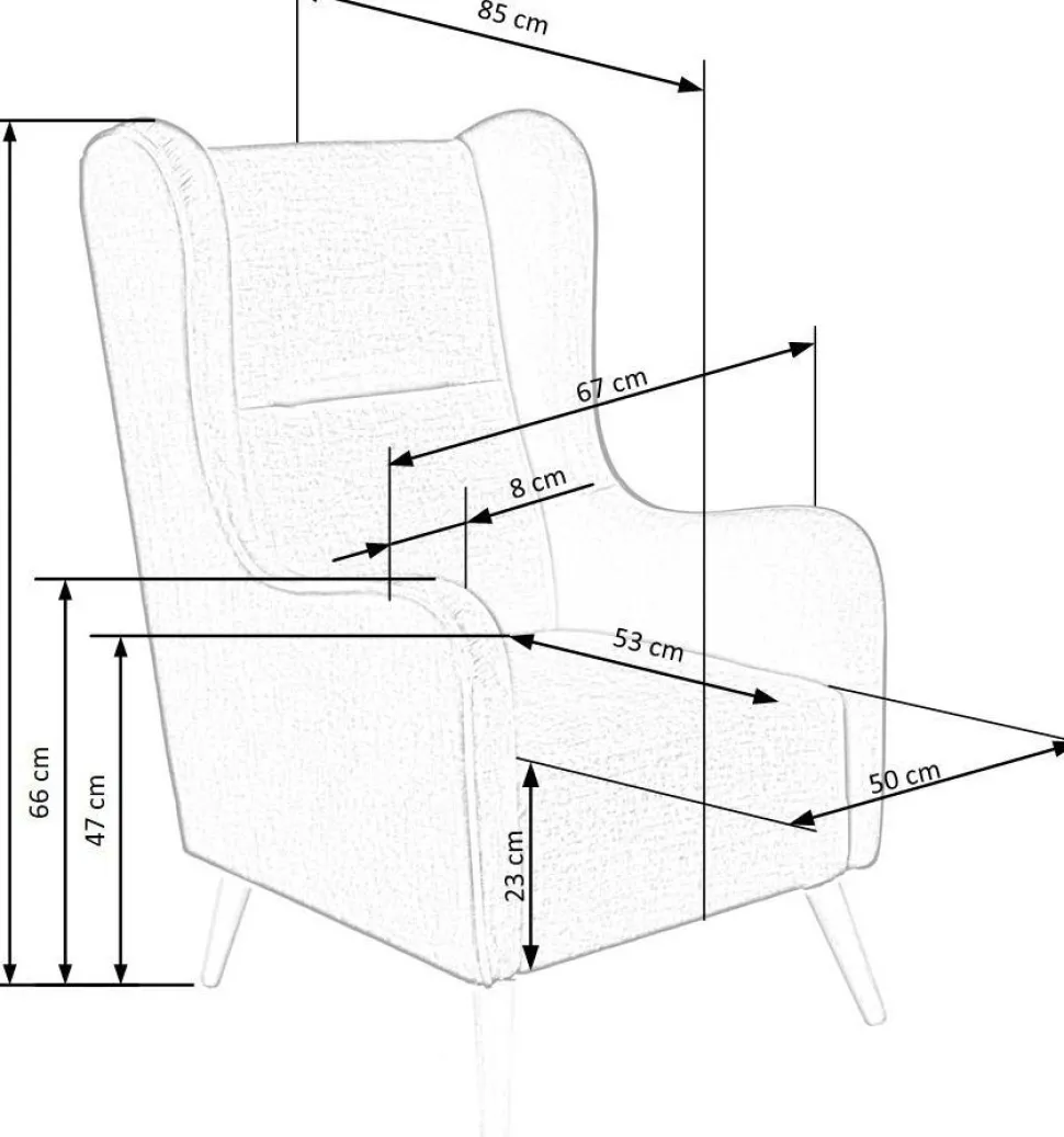 Linsey öronlappsfåtölj - Mörkgrå + Fläckborttagare för möbler