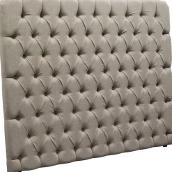 Linus sänggavel med knappar 160 cm - Gråbeige