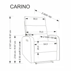 Ljusbeige Reclinerfåtölj elektrisk