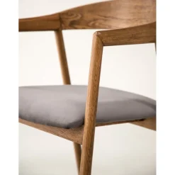 Långön matstol - Ek/grå