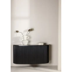 Loca vägghängt sidobord 120 x 45 cm - Svart