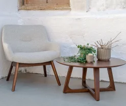 London Fåtölj - Sand/valnöt