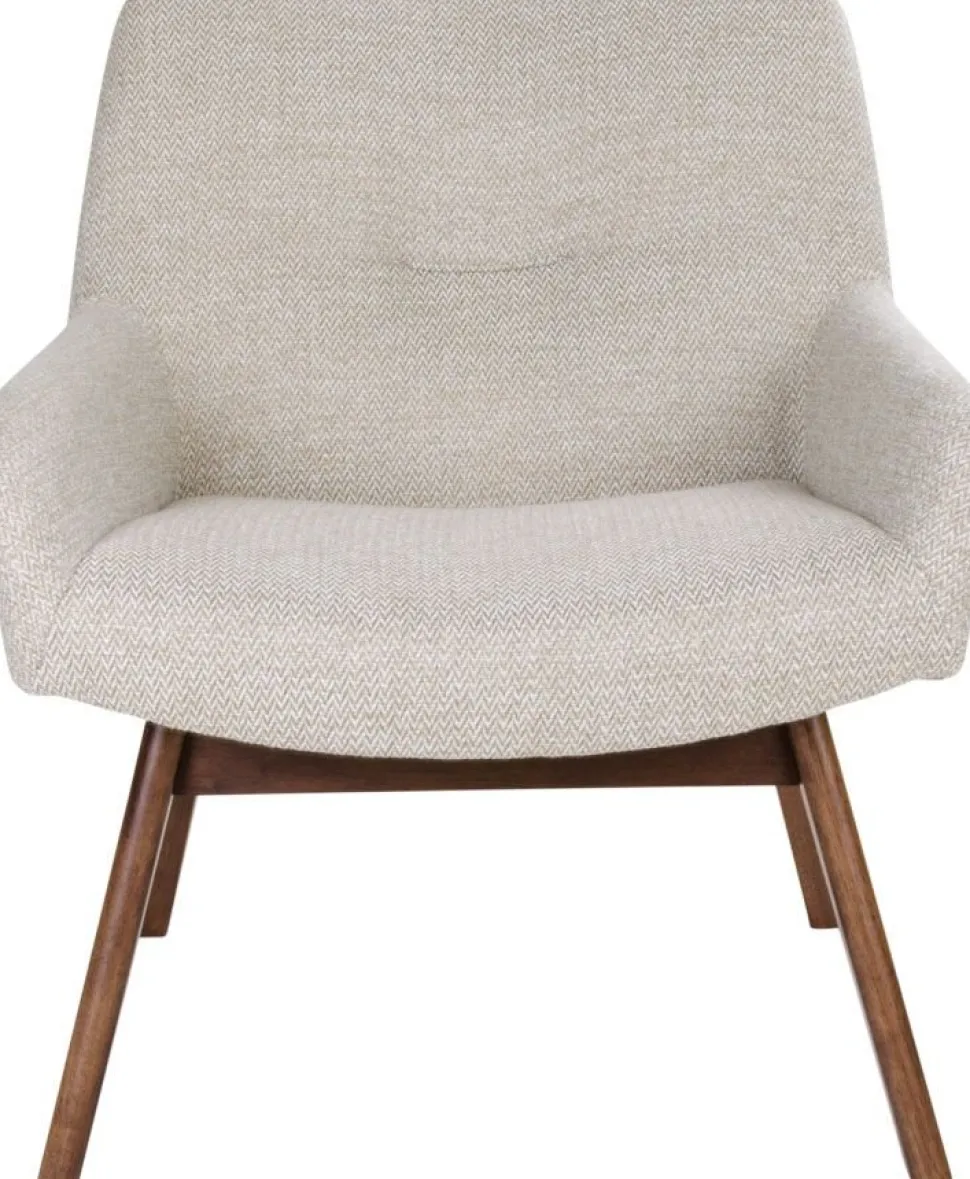 London Fåtölj - Sand/valnöt + Fläckborttagare för möbler