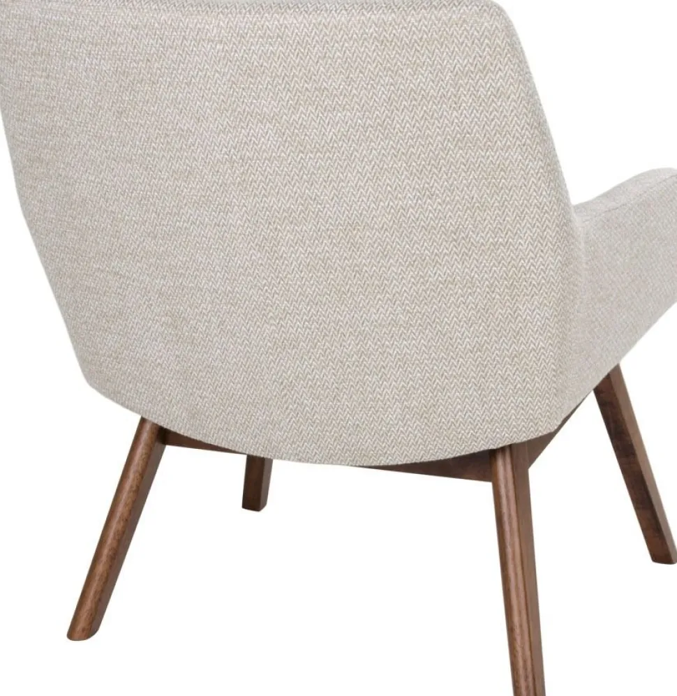 London Fåtölj - Sand/valnöt + Fläckborttagare för möbler